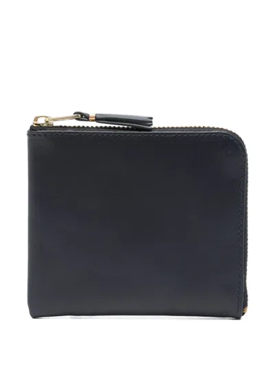 Comme Des Garçons Zip-fastening Leather Wallet In Black