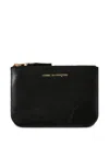 Comme Des Garçons Zip-fastening Leather Wallet In Brown
