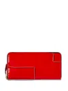 Comme Des Garçons Zip-fastening Wallet In Red