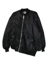 Comme Des Garçons Zip-up Bomber Jacket In Black