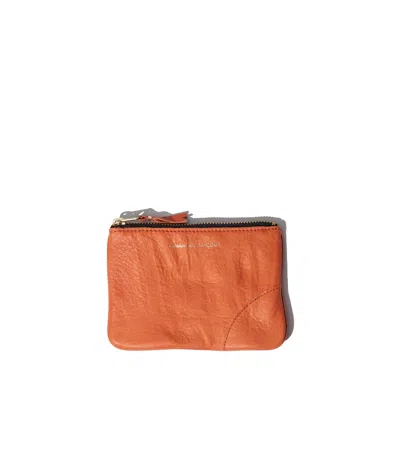 Comme Des Garçons Zip Wallet In Red