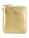 Comme Des Garçons Zip Wallet In Gold