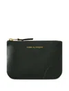 Comme Des Garçons Zip Wallet In Green