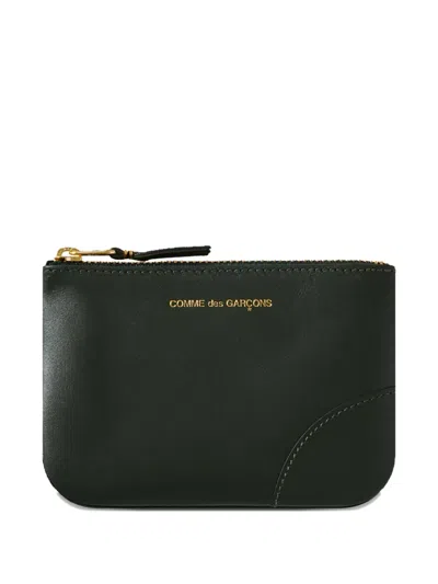 Comme Des Garçons Zip Wallet In Green