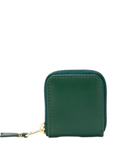 Comme Des Garçons Zip Wallet In Green