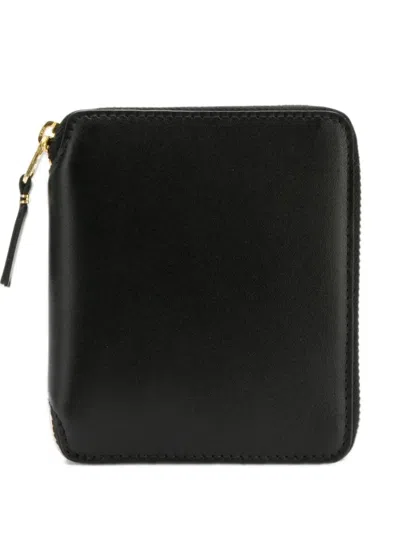 Comme Des Garçons Zip-around Leather Wallet In Black