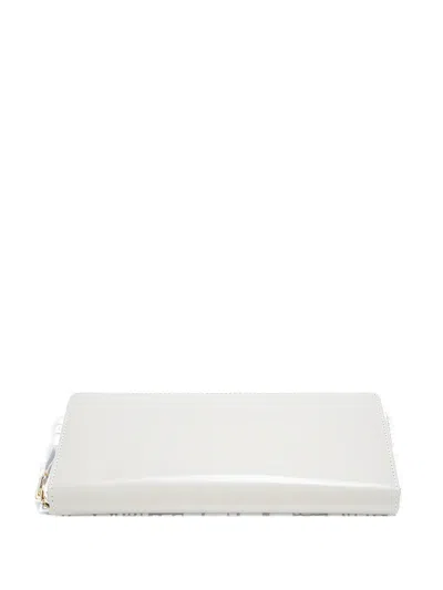 Comme Des Garçons Zip-around Leather Wallet In Neutral