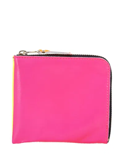 Comme Des Garçons Zip-around Wallet In Pink