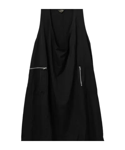 Comme Des Garçons Zip-fastening Pockets Dress In Black