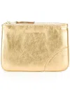 Comme Des Garçons Zipped Coin Purse In Metallic