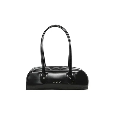 Pre-owned Comme Des Garçons Zipped Leather Bag 'black' | Women's Size Onesize