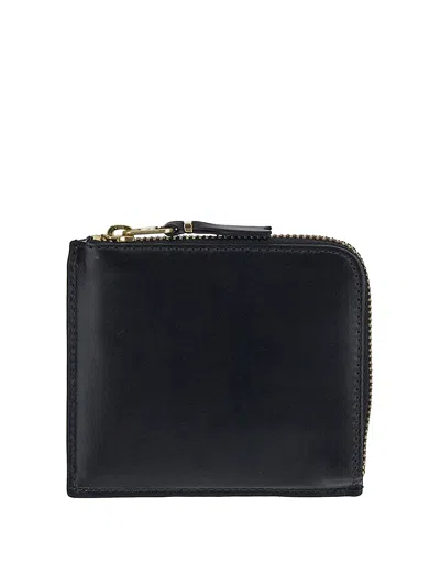 Comme Des Garçons Zipped Wallet In Black