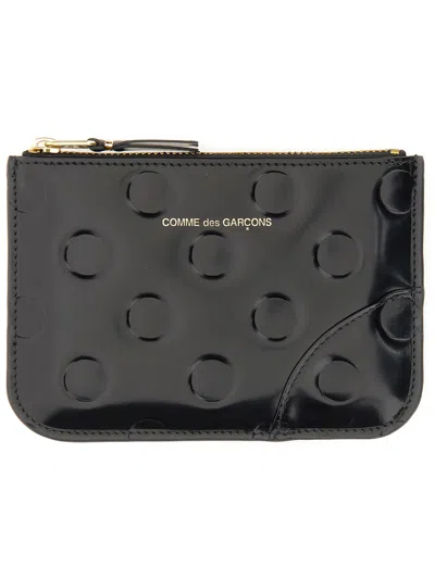 Comme Des Garçons Zipped Wallet In Black