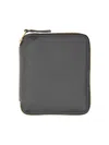 Comme Des Garçons Calfskin Compact Wallet Gold-tone Hardware In Black