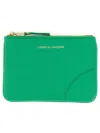 Comme Des Garçons Classic Leather Line Wallets, Card Holders Green In Green
