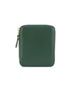 Comme Des Garçons Zip-around Wallet With Coin Pocket And Card Slots In Green