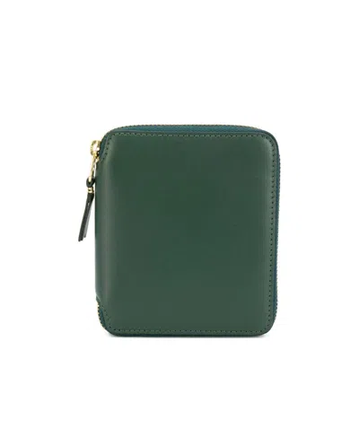 Comme Des Garçons Zipped Wallet In Green