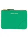 Comme Des Garçons Classic Leather Line Wallets, Card Holders Green In Green