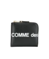 Comme Des Garçons Zipper Change Wallet In Black