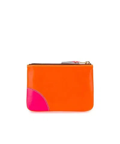 Comme Des Garçons Zipper Color Purse In Red