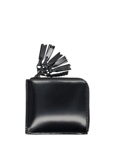 Comme Des Garçons Zipper Medley Wallet In Black