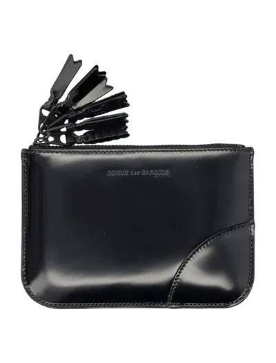 Comme Des Garçons Zipper Medley Xsmall Zip Pouch In Black