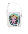 Comme Des Garçons Zipper Shoulder Bag In White