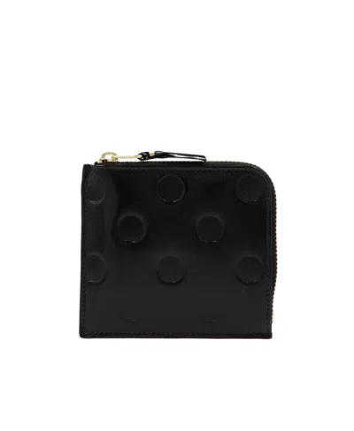 Comme Des Garçons Zipper Wallet In Black