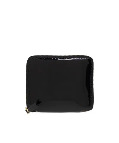 Comme Des Garçons Zipper Wallet In Black