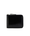 Comme Des Garçons Zipper Wallet In Black
