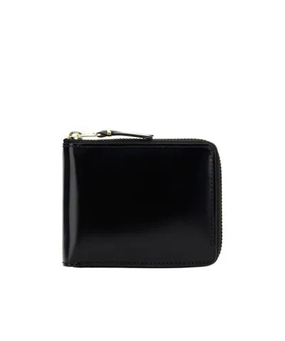 Comme Des Garçons Zipper Wallet In Black