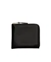 Comme Des Garçons Zipper Wallet In Black