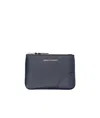 Comme Des Garçons Calfskin Coin Purse Gold-tone Hardware In Black