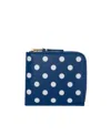 Comme Des Garçons Zipped Wallet Wallets Blue In Blue
