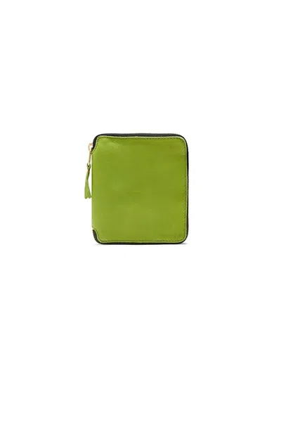 Comme Des Garçons Zipper Wallet In Green