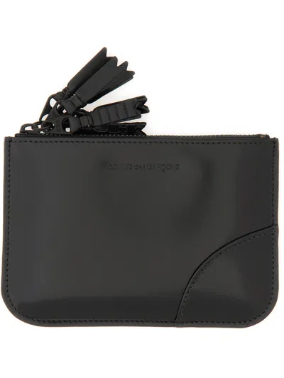 Comme Des Garçons Zipper Wallet Medley Series In Black