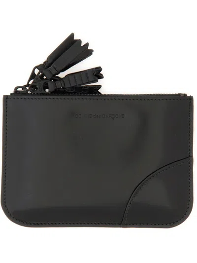 Comme Des Garçons Zipper Wallet Medley Series Unisex In Black