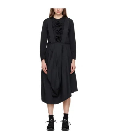 Comme Des Garçons Zippered Strap Skirt In Black