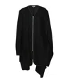 Comme Des Garçons Zip-up Cape In Black