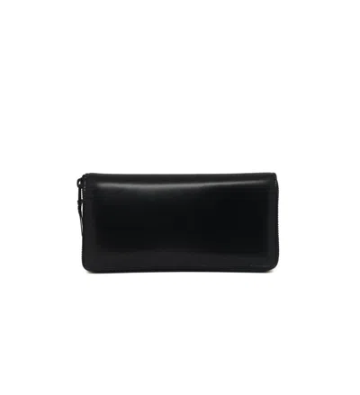 Comme Des Garçons Zipped Continental Wallet In Black