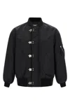 Comme Des Garҫons Homme Nylon Bomber Jacket In Black