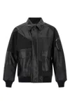 Comme Des Garҫons Homme Panel Construction Bomber Jacket In Black