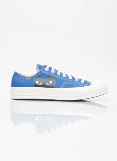 Comme Des Garçons Play X Converse Big Heart Chuck 70 Sneakers In Blue