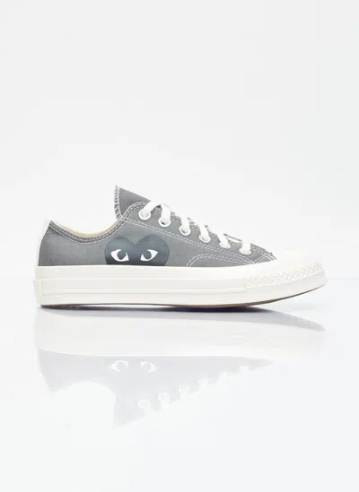 Comme Des Garçons Play X Converse Big Heart Chuck 70 Sneakers In Grey