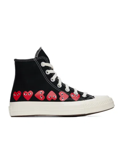COMME DES GARÇONS PLAY X CONVERSE COMME DES GARÇONS PLAY X CONVERSE CHUCK 70 MULTI HEART HIGH-TOP CASUAL SHOES