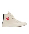 Comme Des Garçons Play X Converse Comme Des Garcons Play X Converse Sneakers In White