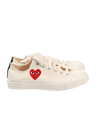 Comme Des Garçons Play X Converse Chuck Taylor 70 Low-cut Casual Shoes In Nude