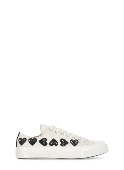 Comme Des Garçons Play X Converse Comme Des Garcons Play Converse Sneakers White In Bianco