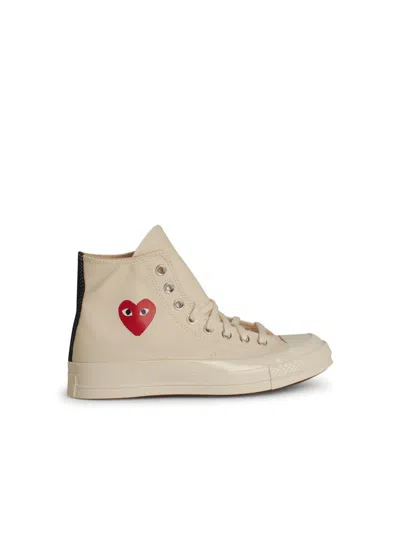 Comme Des Garçons Play X Converse Comme Des Garcons Play Sneakers In Beige