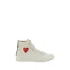 Comme Des Garçons Play X Converse Comme Des Garcons Play X Converse Sneakers In White